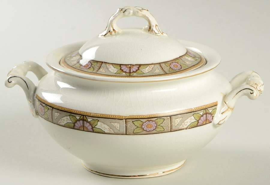 JB130 Sugar Bowl & Lid by Johnson Brothers-1
