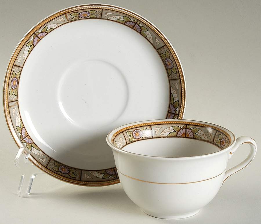 JB130 Flat Cup & Saucer Set by Johnson Brothers-1