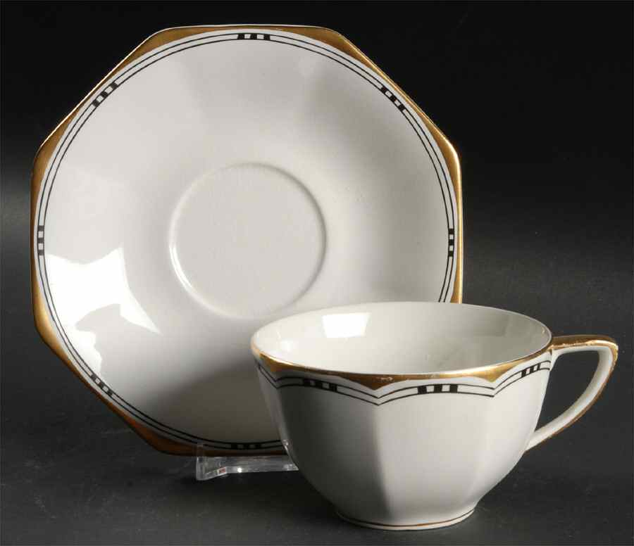 JB14 Flat Cup & Saucer Set by Johnson Brothers-1