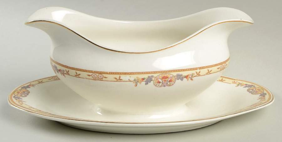 JB16 Gravy Boat with Attached Underplate by Johnson Brothers-1