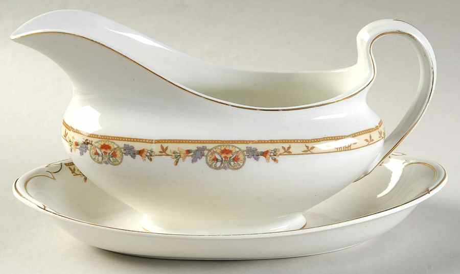 JB16 Gravy Boat & Underplate/Relish by Johnson Brothers-1