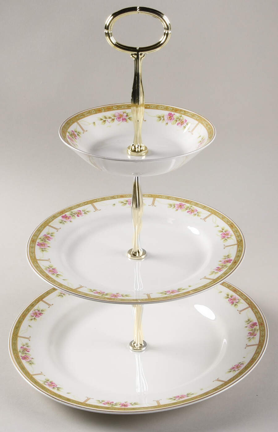JB167 11 1/4"  2 Tier Footed Serving Tray (DP,SP,FR) HC by Johnson Brothers-1