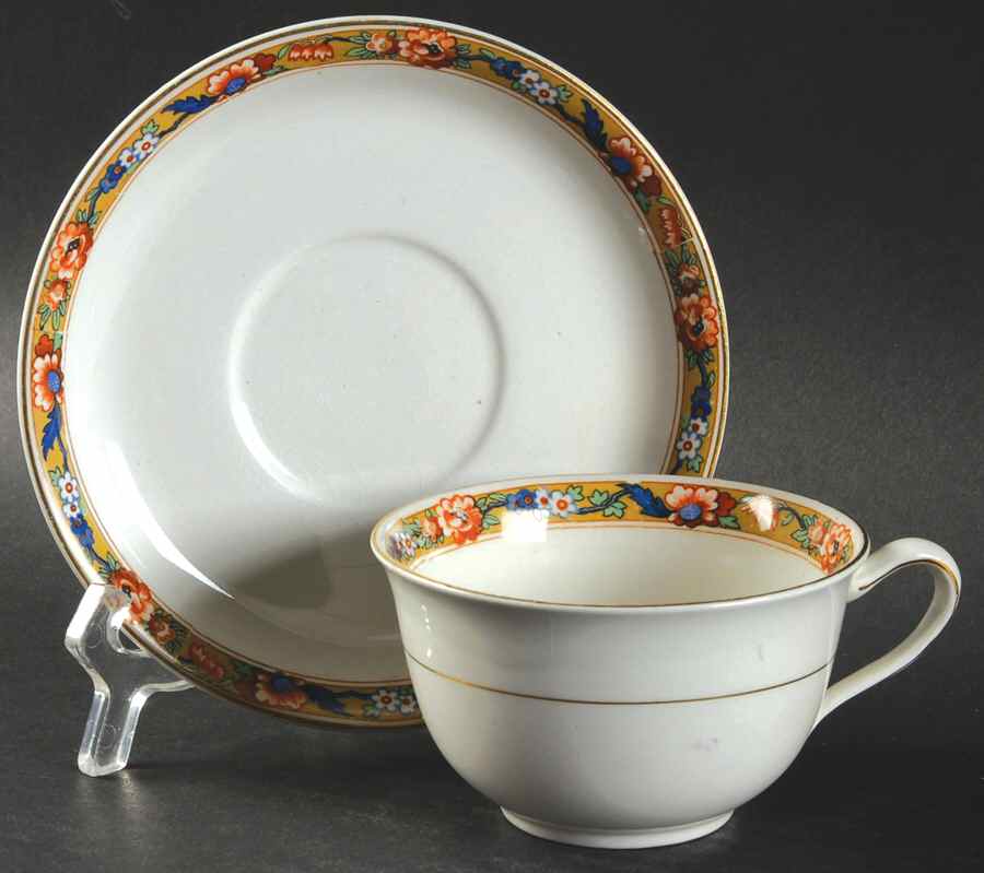 JB17 Flat Cup & Saucer Set by Johnson Brothers-1
