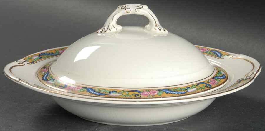 JB174 Round Covered Butter by Johnson Brothers-1