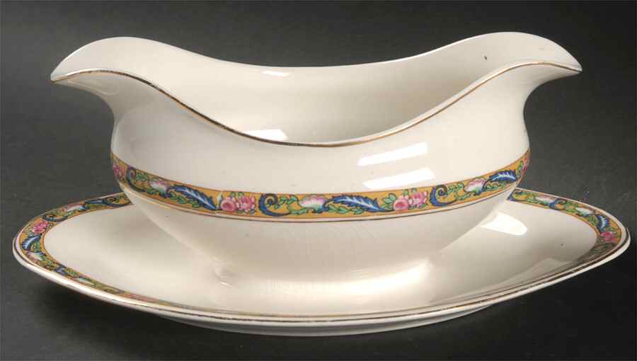 JB174 Gravy Boat with Attached Underplate by Johnson Brothers-1