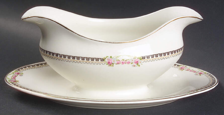 JB185 Gravy Boat with Attached Underplate by Johnson Brothers-1
