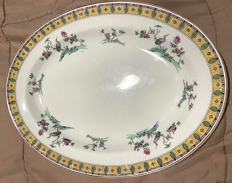 JB198 12" Oval Serving Platter by Johnson Brothers-1