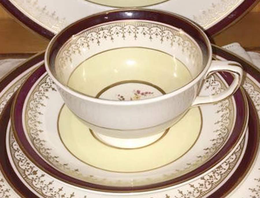 JB201 Footed Cup & Saucer Set by Johnson Brothers-1