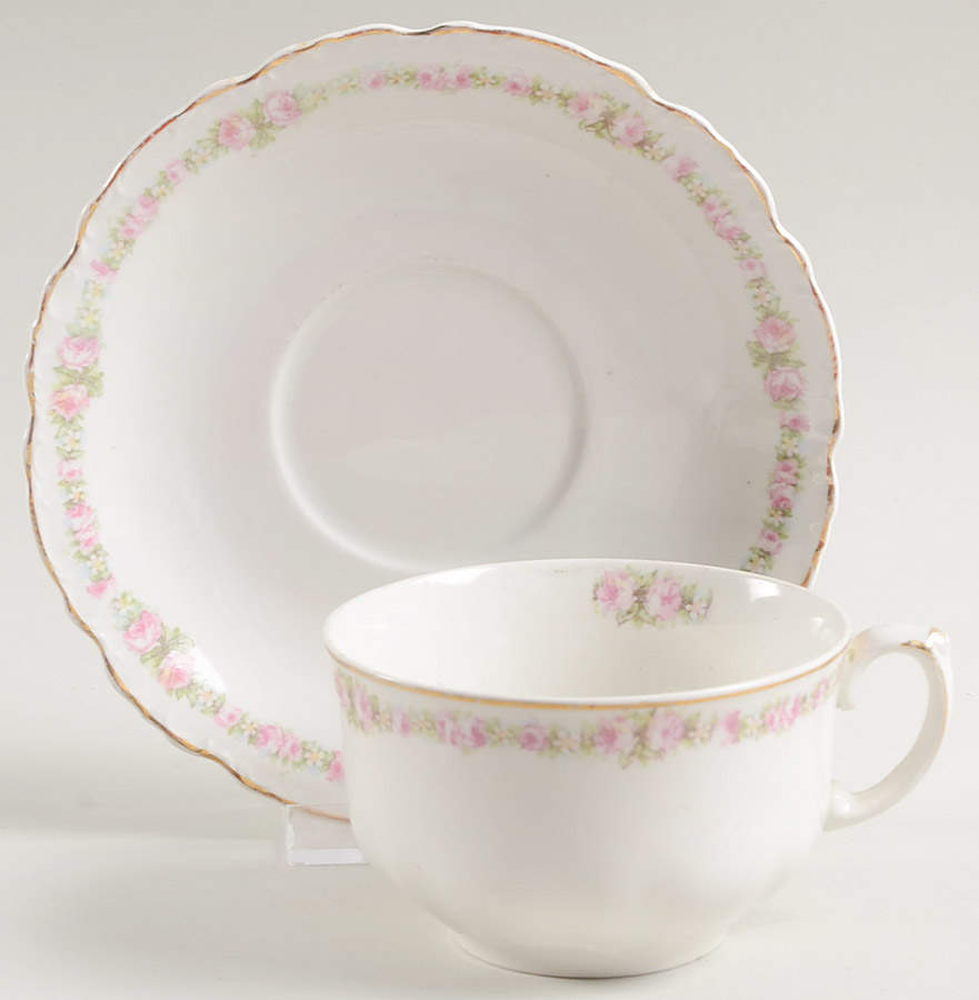 JB203 Footed Cup & Saucer Set by Johnson Brothers-1