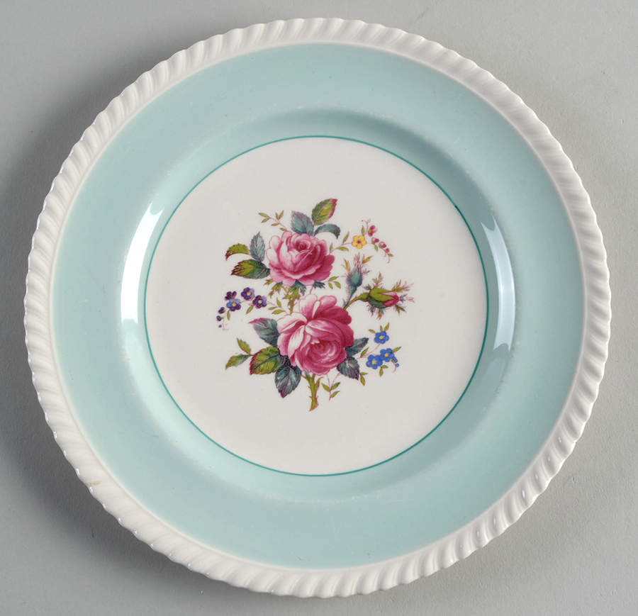 JB21 Aqua Luncheon Plate by Johnson Brothers-1