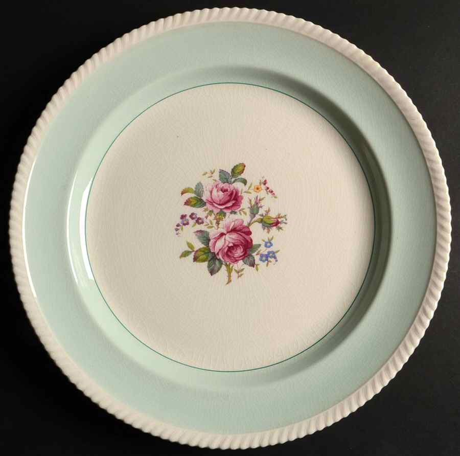 JB21 Aqua 14" Chop Plate (Round Platter) by Johnson Brothers-1