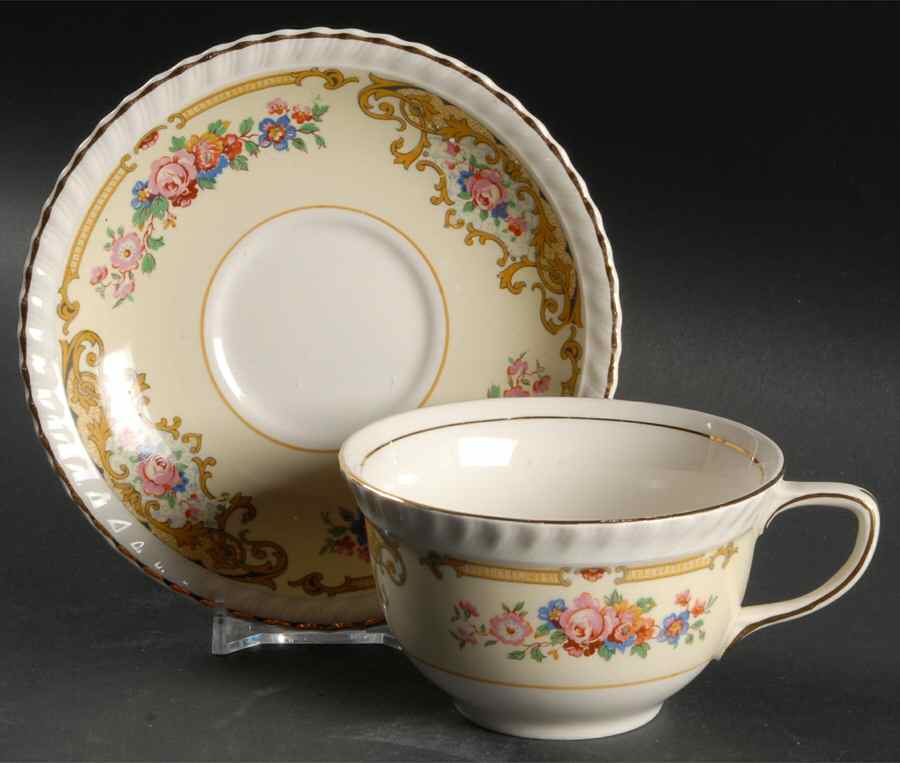 Harrow Flat Cup & Saucer Set by Johnson Brothers-1