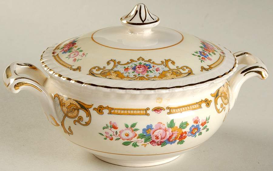 Harrow Sugar Bowl & Lid by Johnson Brothers-1