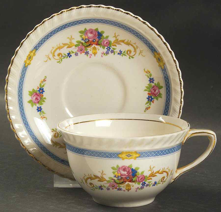 Kent Flat Cup & Saucer Set by Johnson Brothers-1
