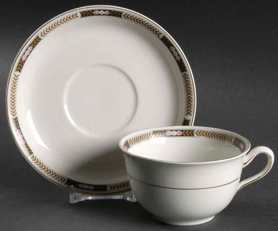 JB45 Flat Cup & Saucer Set by Johnson Brothers-1