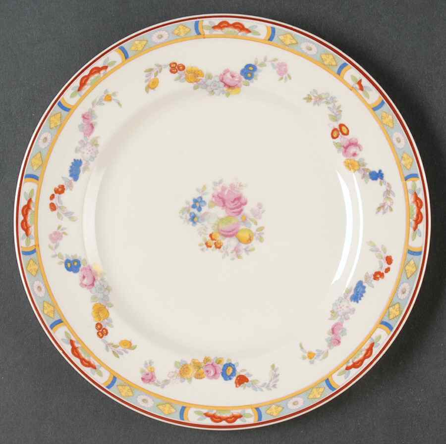 Arundale (Off White Background) Salad Plate by Johnson Brothers-1