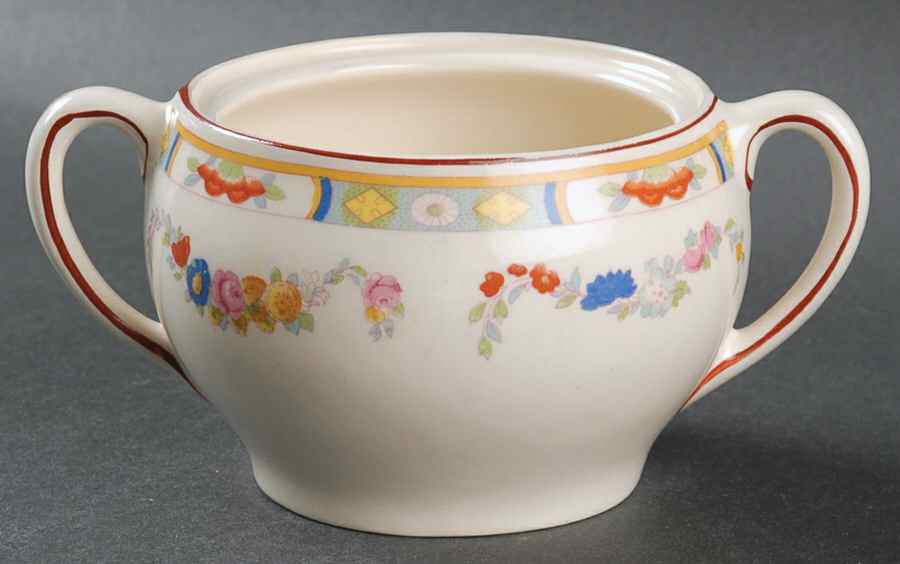 Arundale (Off White Background) Sugar Bowl No Lid by Johnson Brothers-1