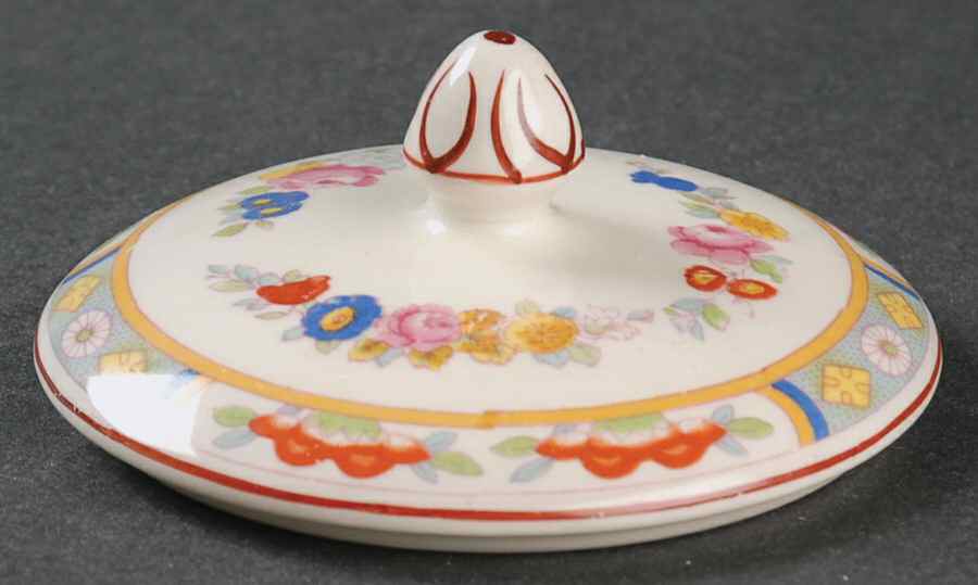 Arundale (Off White Background) Lid for Sugar Bowl by Johnson Brothers-1