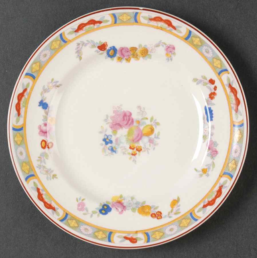 Arundale (Off White Background) Bread & Butter Plate by Johnson Brothers-1