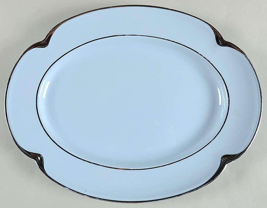 JB52 (GRAYDAWN) 14" Oval Serving Platter by Johnson Brothers-1