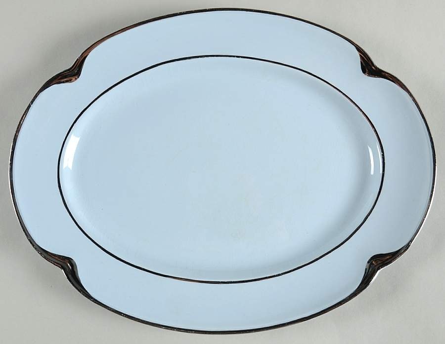 JB52 (GRAYDAWN) 12" Oval Serving Platter by Johnson Brothers-1