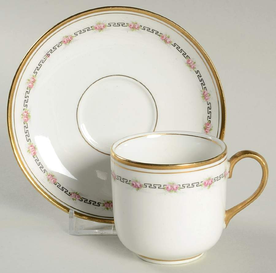 JB56 Flat Demitasse Cup & Saucer Set by Johnson Brothers-1