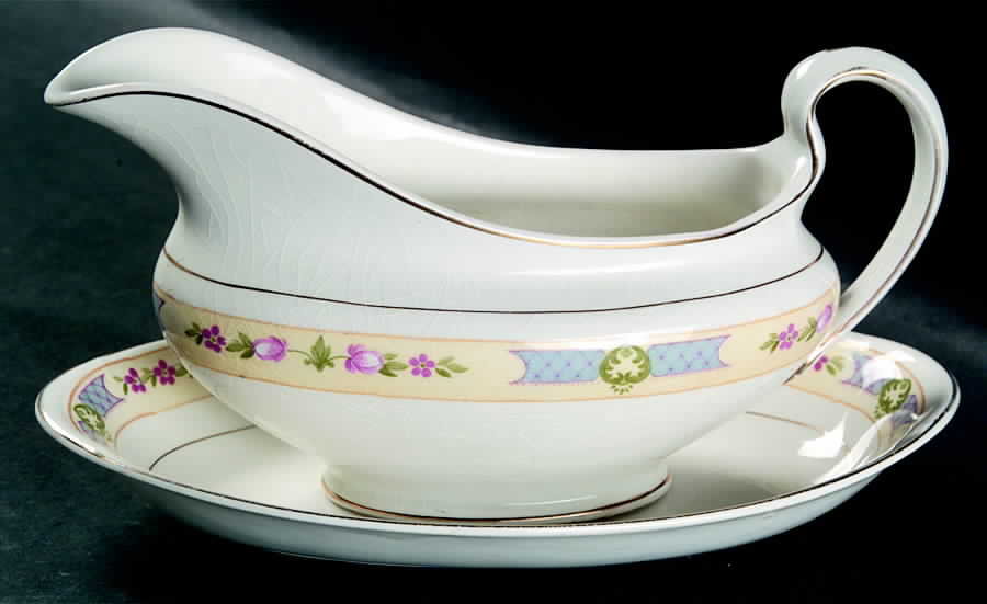 JB57 Gravy Boat & Underplate/Relish by Johnson Brothers-1