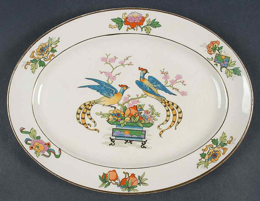 JB59 10" Oval Serving Platter by Johnson Brothers-1