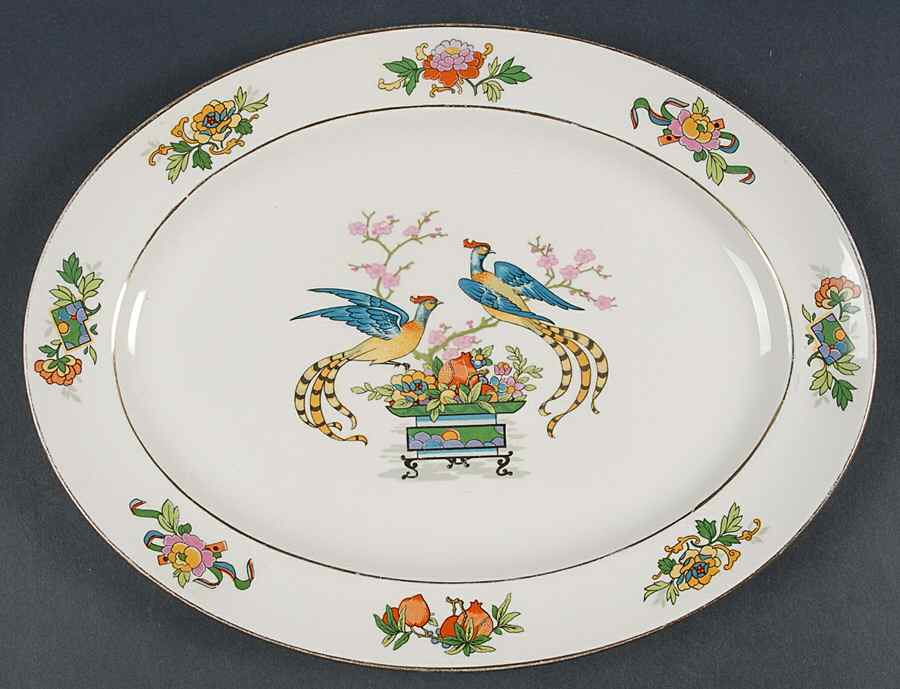 JB59 12" Oval Serving Platter by Johnson Brothers-1