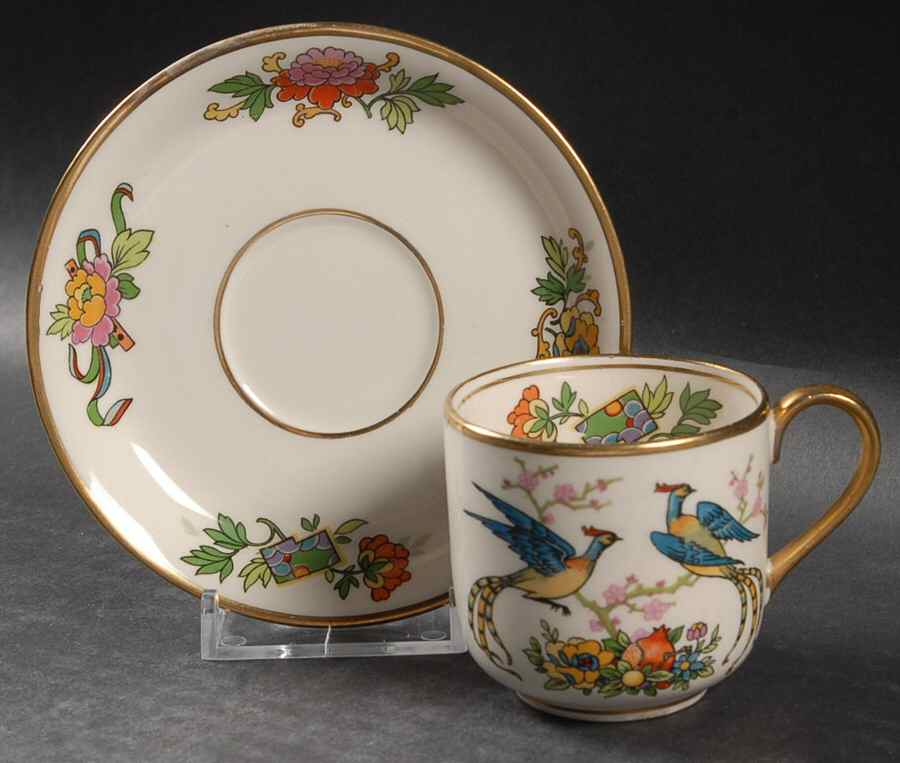 JB59 Flat Demitasse Cup & Saucer Set by Johnson Brothers-1