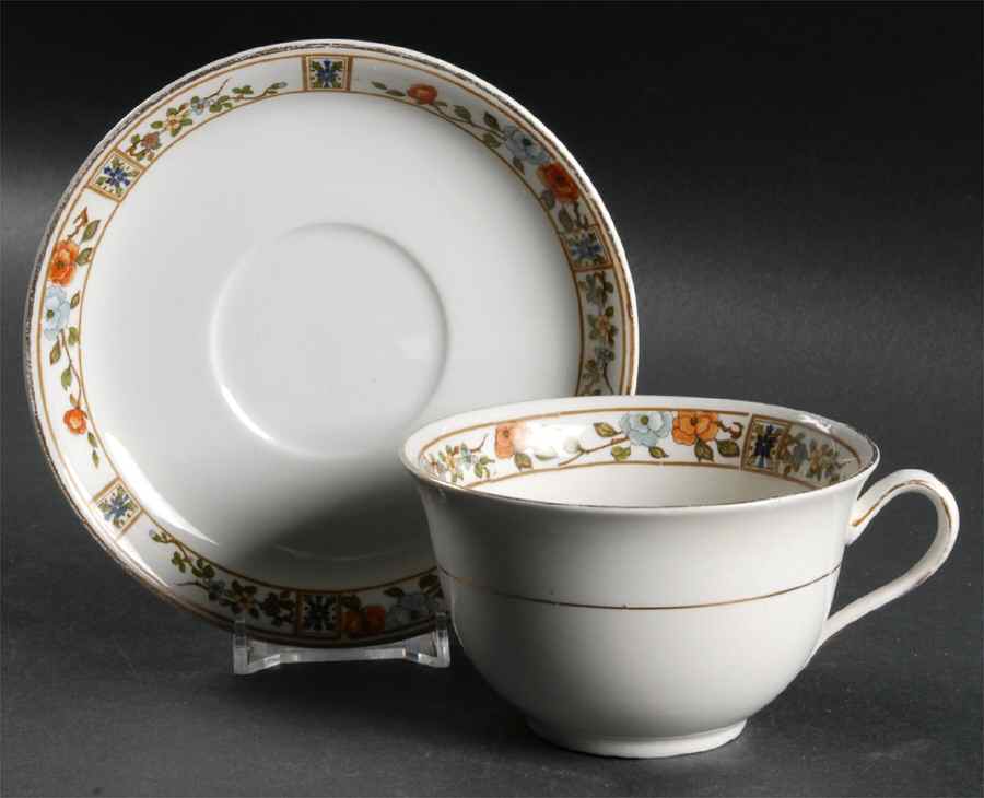 JB71 Flat Cup & Saucer Set by Johnson Brothers-1