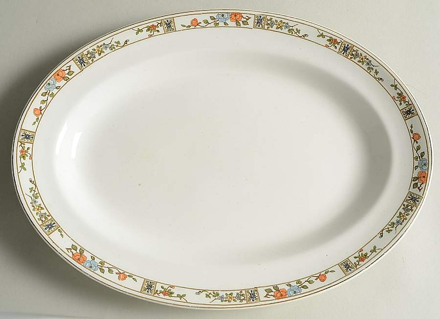 JB71 14" Oval Serving Platter by Johnson Brothers-1