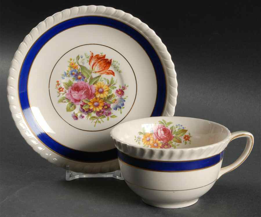 Ranelagh Flat Cup & Saucer Set by Johnson Brothers-1