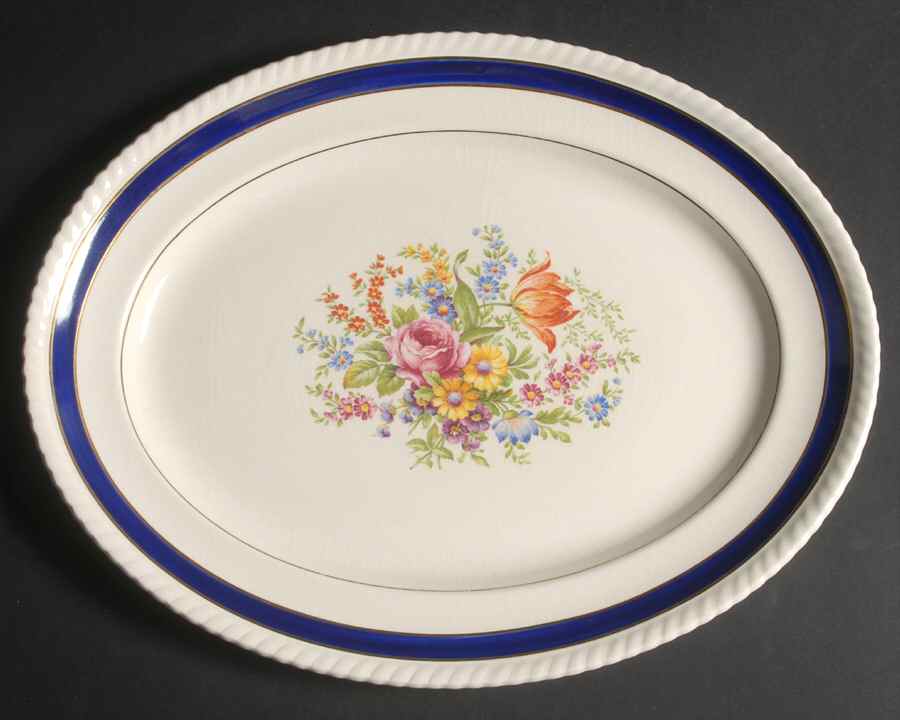 Ranelagh 14" Oval Serving Platter by Johnson Brothers-1