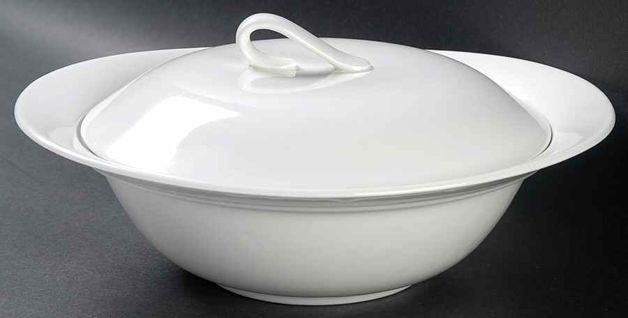 White Cloud Round Covered Vegetable by Johnson Brothers-1
