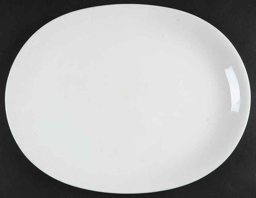 White Cloud 12" Oval Serving Platter by Johnson Brothers-1