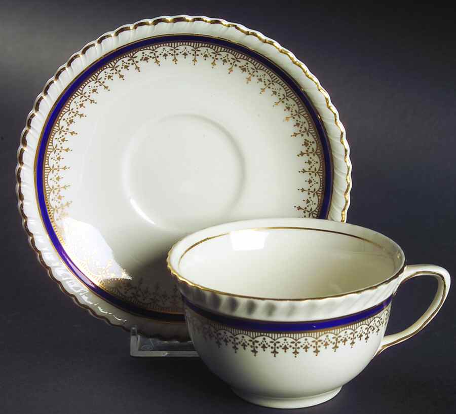 JB83 Flat Cup & Saucer Set by Johnson Brothers-1