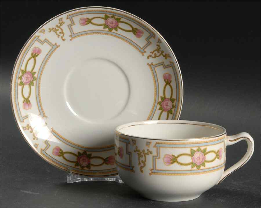 JB92 Flat Cup & Saucer Set by Johnson Brothers-1