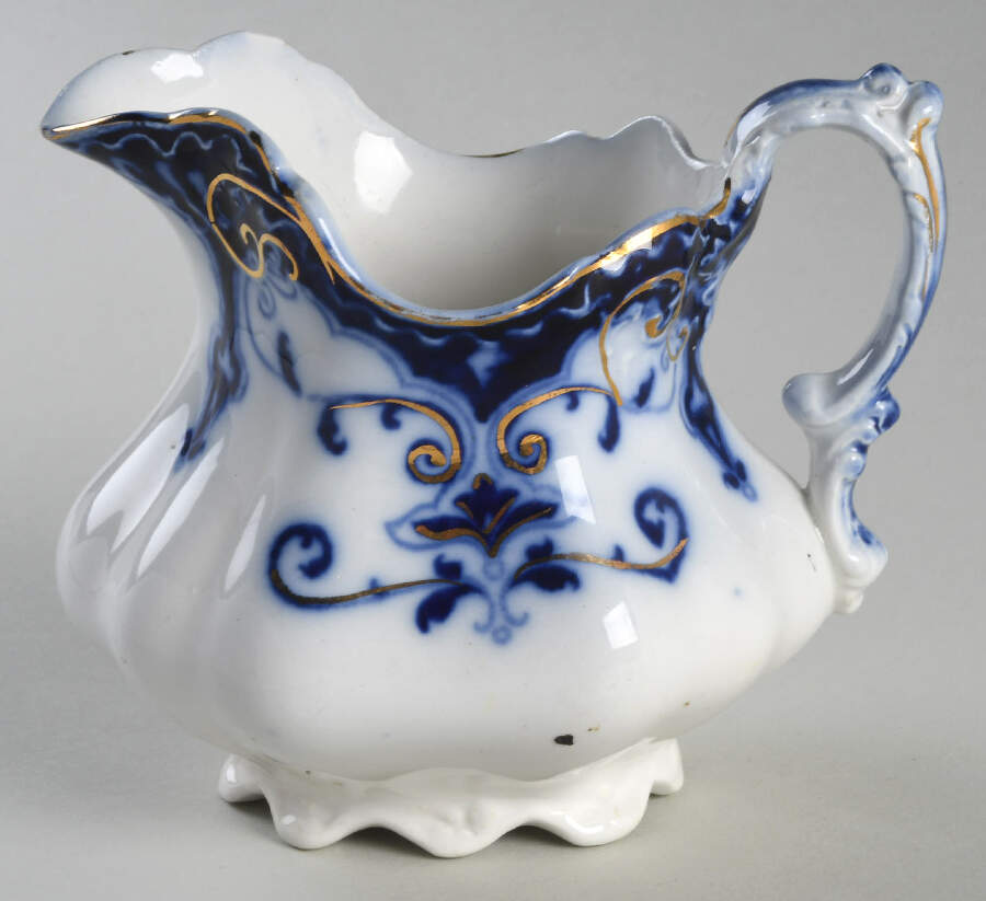 The Jewel (Flow Blue) Creamer by Johnson Brothers-1