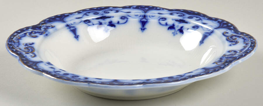 The Jewel (Flow Blue) Round Butter No Lid by Johnson Brothers-1