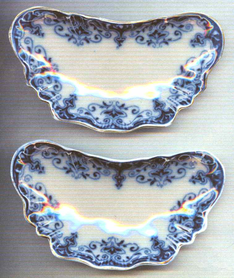 The Jewel (Flow Blue) Bone Dish by Johnson Brothers-1