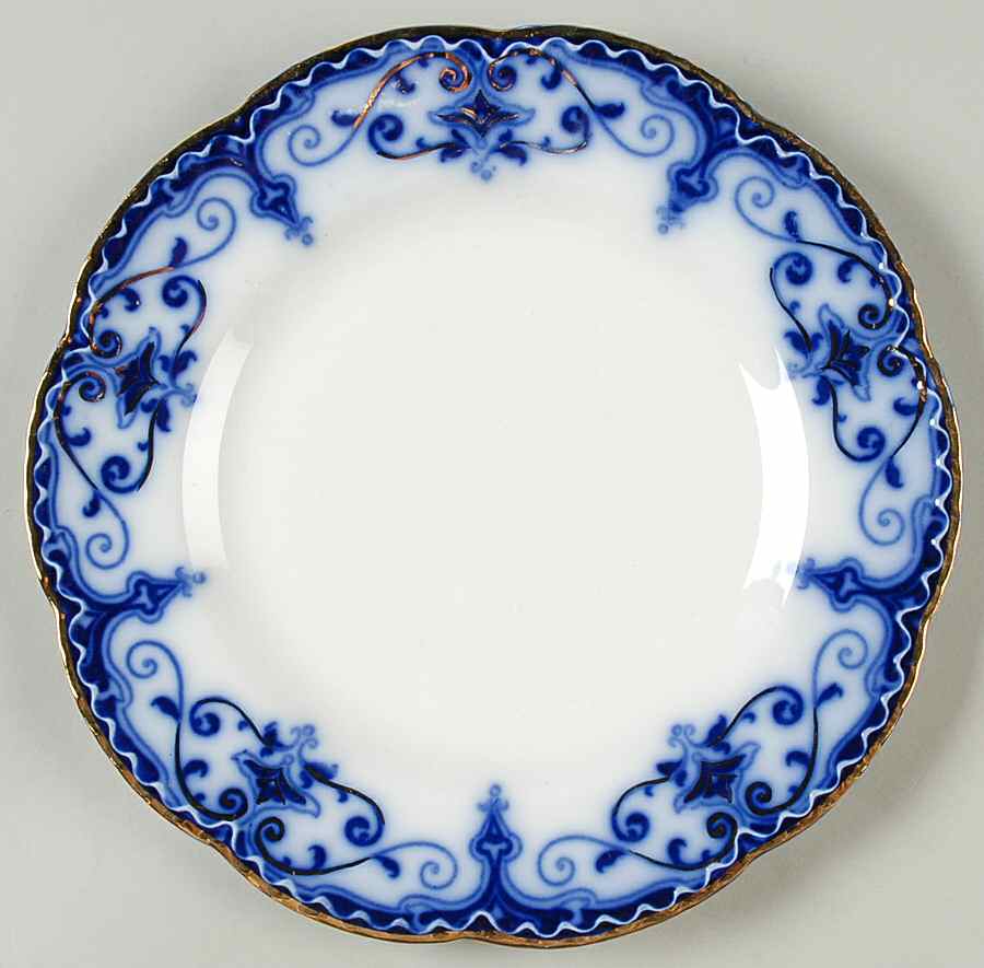 The Jewel (Flow Blue) Salad Plate by Johnson Brothers-1