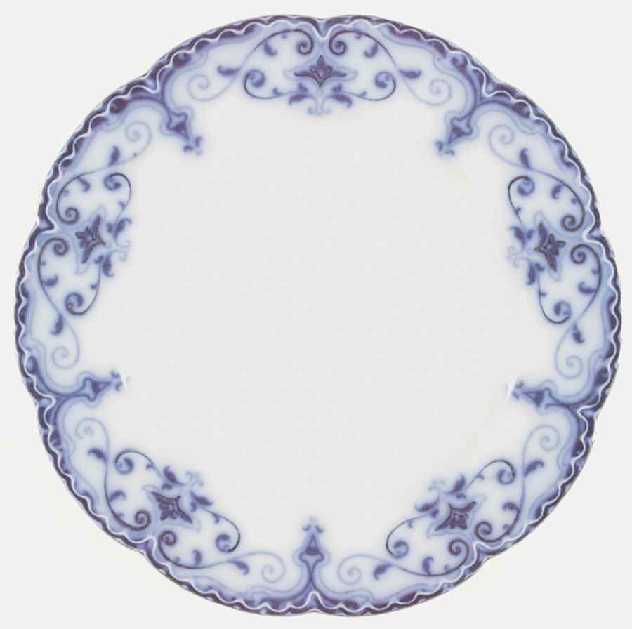 The Jewel (Flow Blue) Luncheon Plate by Johnson Brothers-1