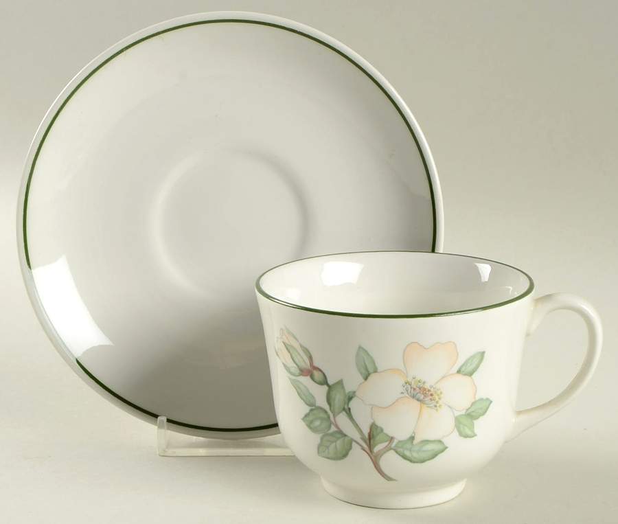Juliette Footed Cup & Saucer Set by Johnson Brothers-1