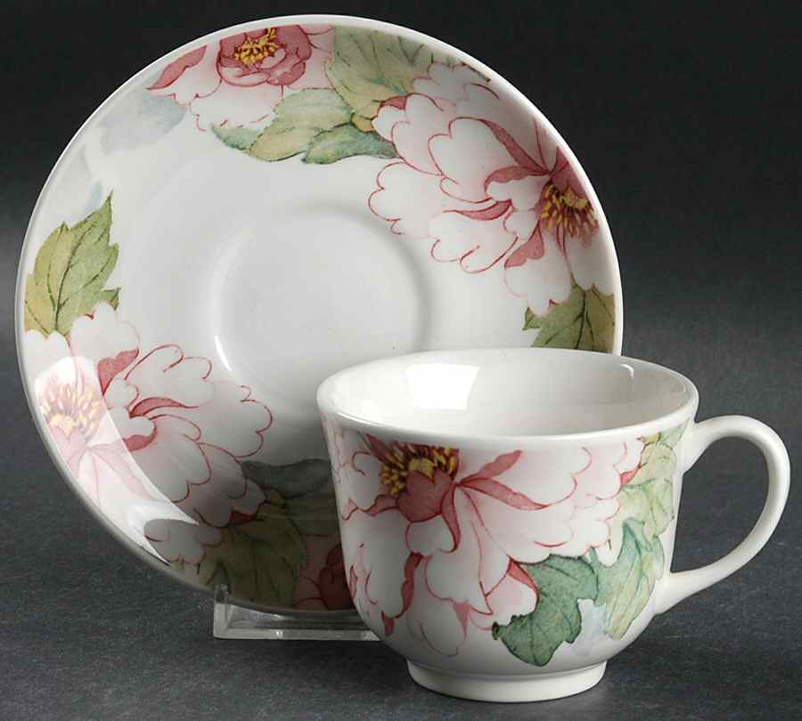 Katherine Flat Cup & Saucer Set by Johnson Brothers-1