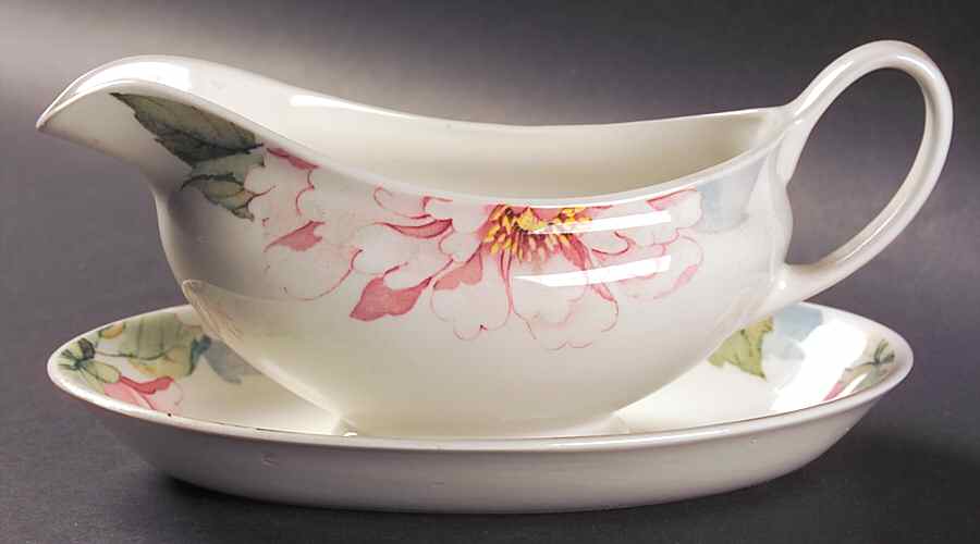 Katherine Gravy Boat & Underplate/Relish by Johnson Brothers-1