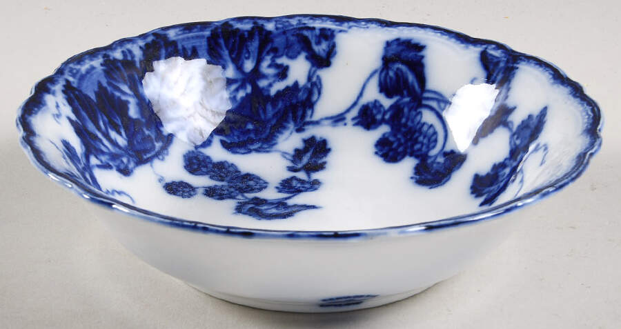 Kenworth (Flow Blue) Coupe Cereal Bowl by Johnson Brothers-1