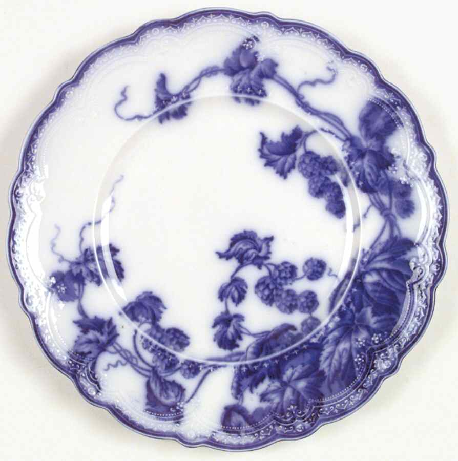 Kenworth (Flow Blue) Dinner Plate by Johnson Brothers-1