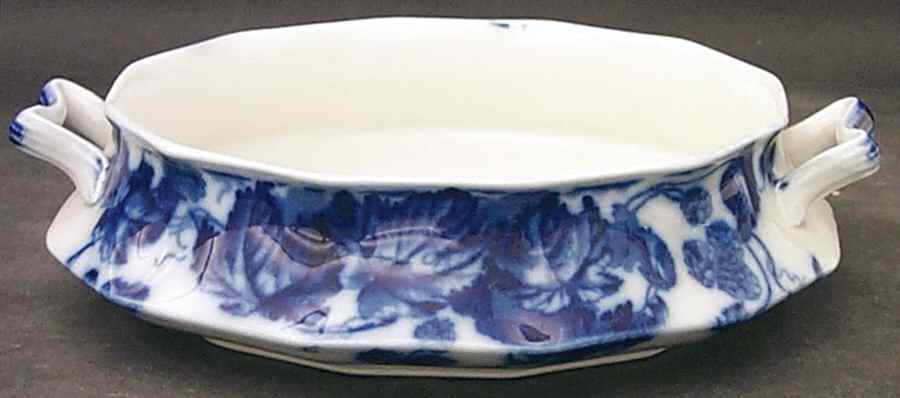 Kenworth (Flow Blue) Oval Vegetable No Lid by Johnson Brothers-1