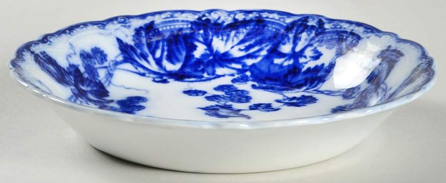 Kenworth (Flow Blue) Fruit/Dessert (Sauce) Bowl by Johnson Brothers-1